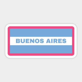 Buenos Aires City in Argentina Flag Sticker